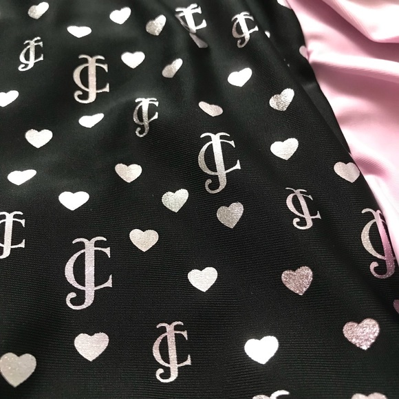 NWT Juicy Couture black and pink logo bathing suit - Picture 3 of 6